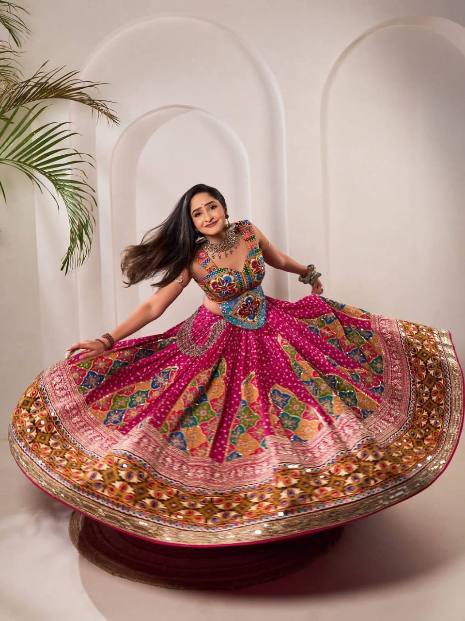 Heavy Muslin Cotton Lehenga Choli